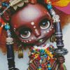 African Little Girl With Beads diamond painting