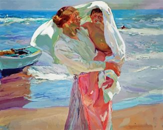 After Bathing Sorolla diamond painting