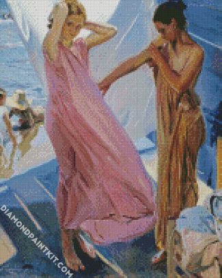 After Bathing Valencia By Sorolla diamond painting