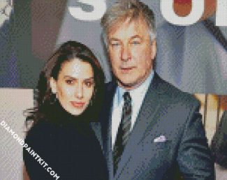 Alec And Hilaria Baldwin diamond painting