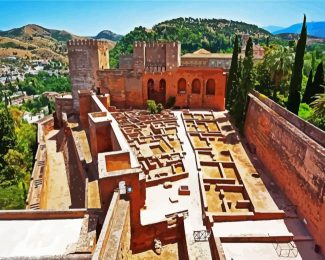 Alhambra Granada diamond painting