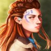 Aloy Horizon Zero Dawn Video Game diamond painting