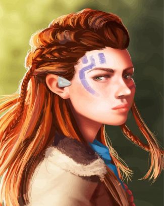 Aloy Horizon Zero Dawn Video Game diamond painting