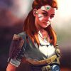 Aloy Horizon Zero Dawn diamond painting