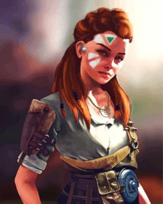 Aloy Horizon Zero Dawn diamond painting