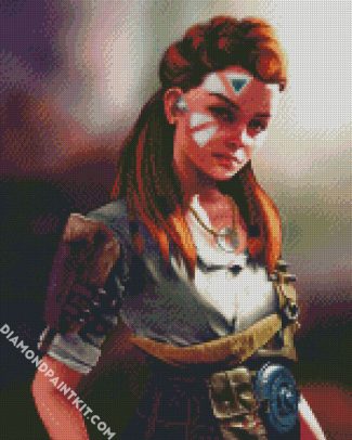 Aloy Horizon Zero Dawn diamond painting