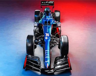 Alpine Formula One diamond painting