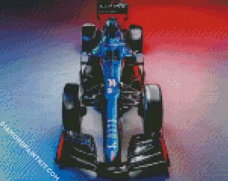 Alpine Formula One diamond painting