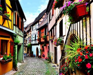 Alsace Streets diamond painting