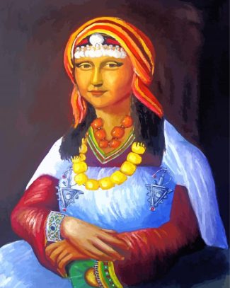 Amazigh Mona Lisa diamond painting