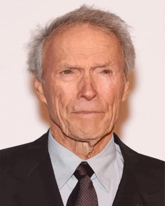 American Actor Clint Eastwood diamond painting