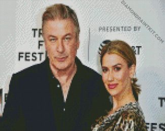 American Alec Baldwin And His Wife diamond painting