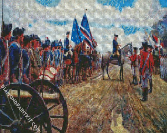 American Independence War diamond painting