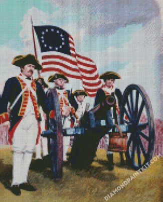 American Revolution War diamond painting