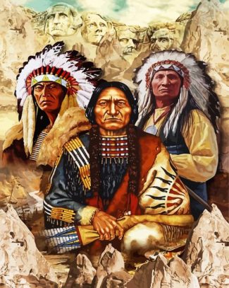 American Indigenous Men diamond painting