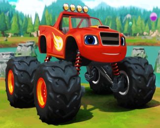 Animation Blaze And The Monster Machines diamond painting