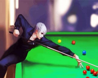 Anime Boy Billiard Player diamond painting