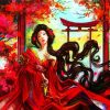 Anime Chinese Girl In Kimono diamond painting