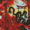 Anime Chinese Girl In Kimono diamond painting