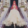 Anime Girl Wearing Ball Gown Dress diamond painting