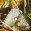 Anime Girl Wearing Ball gown diamond painting