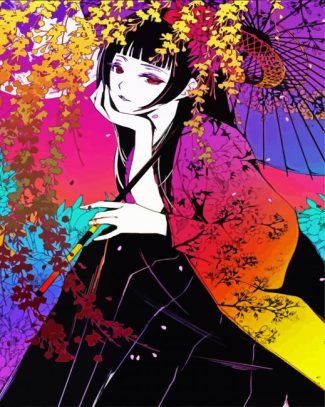 Anime Girl Wearing Kimono diamond painting