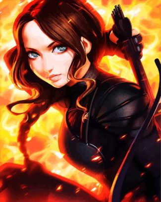 Anime katniss Everdeen diamond painting