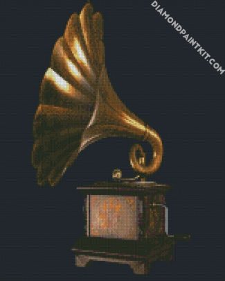 Antique Gramophone diamond painting