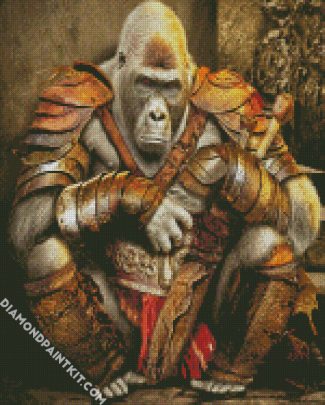 Ape Warrior diamond painting