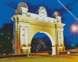 Arch Of Victory Ballarat At Night diamond painting