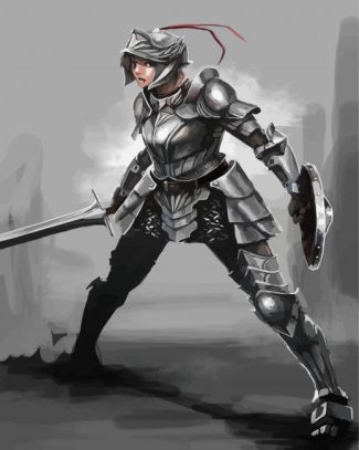 Armor Woman diamond painting