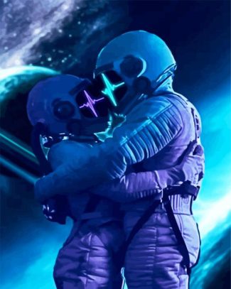 Astronauts Couple diamond painting