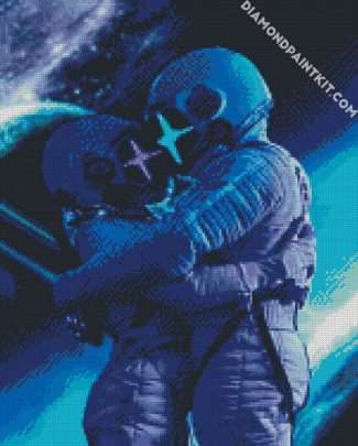 Astronauts Couple diamond painting