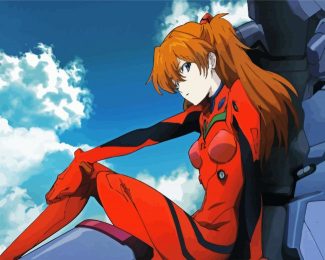 Asuka Anime Girl diamond painting