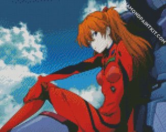 Asuka Anime Girl diamond painting