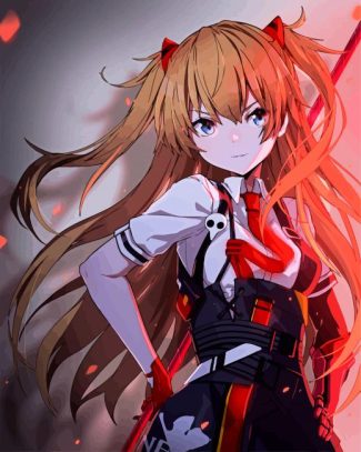 Asuka Neon Genesis Evangelion Anime diamond painting