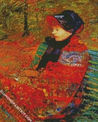 Automne Portrait Lydia Cassatt diamond painting