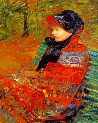 Automne Portrait Lydia Cassatt diamond painting