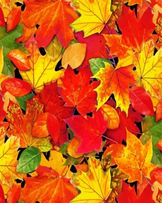 Autumn Foliage Leaves diamond painting