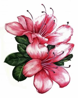 Azaleas Flowers Art diamond painting