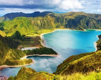 Azores Island Landscape diamond painting