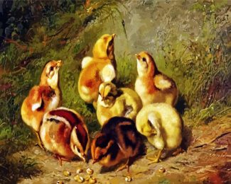 Baby Chicks diamond painting