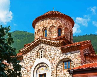 Bachkovo Monastery Uspenie Borgorodichno Bulgaria diamond painting