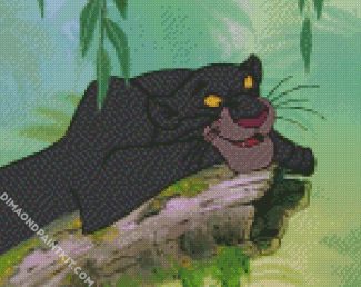 Bagheera Cartoon Character diamond painting