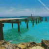 Bahamas Beach Dock diamond painting