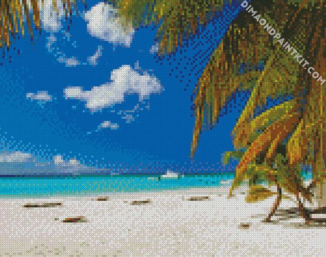 Bahamas Beach Seascape diamond painting