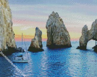 Baja Beach At Sunset diamond painting