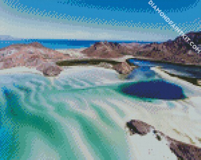 Baja Beach California diamond painting