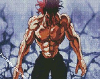 Baki's Father Yuujirou Hanma diamond painting