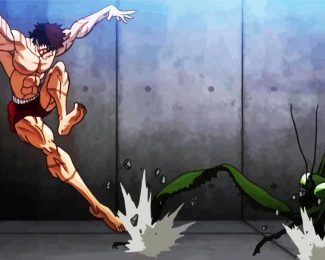 Baki The Grappler Fighting Mantis diamond painting